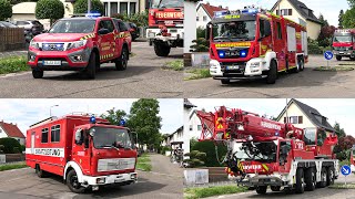 XXL BLAULICHTUMZUG  150 JAHRE FF MANNHEIMFEUDENHEIM  SONDERFAHRZEUGE OLDTIMER WERKFEUERWEHREN [upl. by Gui]