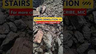 STAIRS DEMOLITION FOR NEW STEEL STAIRS 🚧 youtubeshorts shorts construction demolition trending [upl. by Aia]