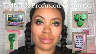 TMNT X Profusion Cosmetics Collection First Impressions and Look [upl. by Vanya]