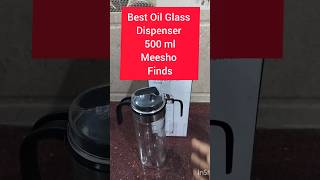 Oil dispenser bottle 500 ml glassmeesho meeshohaul homedecor ytshorts shorts [upl. by Cardew]