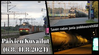 Päivien Kuvailut 681182024  Savon radan junia Karjalan radalla [upl. by Allebasi]