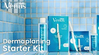 Dermaplaning Facial Razor Starter Kit  Gillette Venus [upl. by Atolrac]