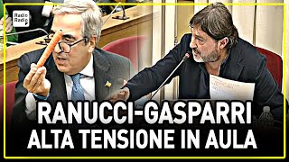 SCONTRO IN COMMISSIONE GASPARRI SHOW RANUCCI RISPONDE ▷ quotI SUOI SONO SPACCIATORI DI DOSSIER FALSIquot [upl. by Ddot]