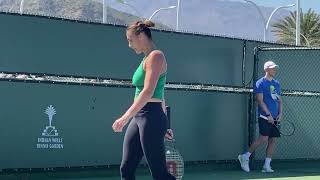 Aryna Sabalenka vs Zheng 102 Sexy Belarus Womens Tennis Practice Indian Wells 2024 indianwells [upl. by Annoirb]