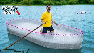 We Make Boat Using Bottles 😎  Will It Survive [upl. by Janek12]