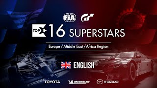 Gran Turismo Sport Top 16 Superstars  Round 24  EMEA Region English [upl. by Marta]