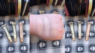 ✨ dermacol makeup cover shades and swatches ✨ [upl. by Murton]