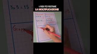 SPIEGAZIONE DELLA MOLTIPLICAZIONE maestra scuolaprimaria quaderni matematica moltiplicazioni [upl. by Gusba]