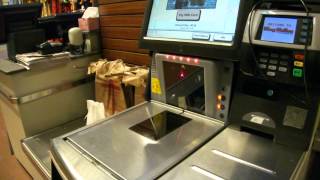 NCR Bag Model Self Checkout at King Kullen  Commack NY [upl. by Adiene24]