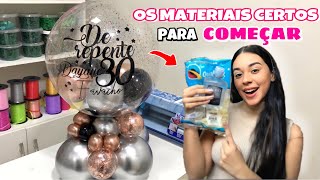 MATERIAIS PARA FAZER ARRANJO DE BALÃO  qual a melhor marca e tamanho de balão para fazer um arranjo [upl. by Fatimah]