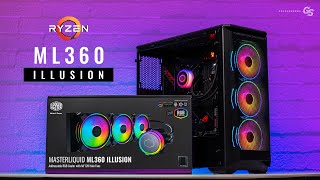 HOW TO Install Cooler Master ML360 Illusion on AM4 amp AM5 Motherboards [upl. by Alyhc]