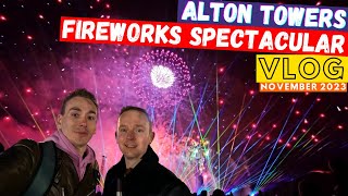 Alton Towers Fireworks Spectacular 2023 Vlog [upl. by Hayward]