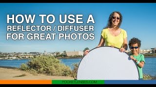 How to use a photo reflector  diffuser [upl. by Obmar487]