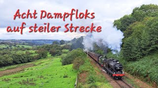 Acht Dampfloks auf steiler Strecke  Die HerbstGala bei der NYMR [upl. by Surazal684]