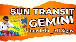 Sun transit GEMINI  Recognition for Talents  For all Ascendants  June 15th July  15th [upl. by Vano261]