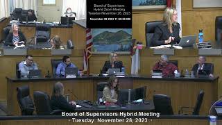 County of Lake Board of Supervisors Meeting · Tuesday 11282023 [upl. by Enyale]