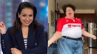 Lefties losing it Rita Panahi mocks ‘never Trump’ woman dancing [upl. by Yrtnej]