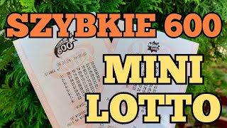 Zakłady Lotto 8 zakładów Mini Lotto oraz Szybkie 600 🟡🟠 [upl. by Wileen]