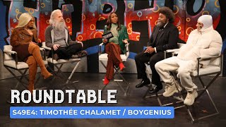 Timothée Chalamet  boygenius SNL Roundtable  S49 E4 [upl. by Deehan14]