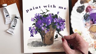 How To Paint a Flower Still Life  Intro to Floral Art [upl. by Anaihsat880]