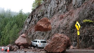 10 Shocking Scary Rockfalls Landslides amp Avalanches Caught On Camera  Natural Disasters [upl. by Amlev]