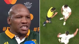 Bongi Mbonambi REFUSES To Apologise For ‘Racist’ Slurs Directed At Tom Curry During Rugby World Cup [upl. by Assek]