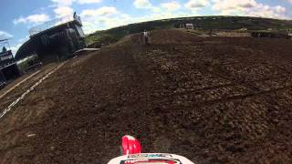 Matterley Basin MXGP track on Honda CRF150R EMX150 race [upl. by Willett]