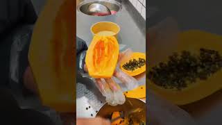 PAPAYA FRUIT  AMAZING FRUITS CUTTING SKILLS P8 shorts [upl. by Mosora]