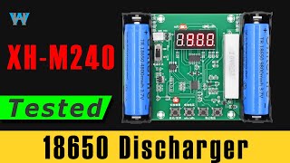 Full review of XHM240 18650 Lithium Battery Capacity Tester Discharger [upl. by Ennagem]