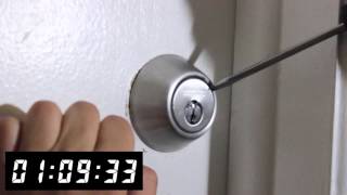 Drilling a Defiant Deadbolt  Front Range Locksmith [upl. by Heise]