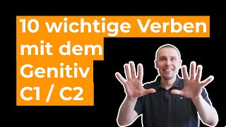 10 wichtige Verben mit dem Genitiv  Wortschatz C1  C2 [upl. by Neersin796]