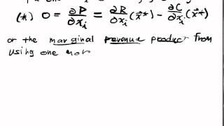 Unconstrained Optimization Lecture Part 4 Profit Maximizing Firm [upl. by Tteltrab]