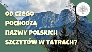 Polskie szczyty w Tatrach  od czego pochodzą ich nazwy [upl. by Marmawke987]