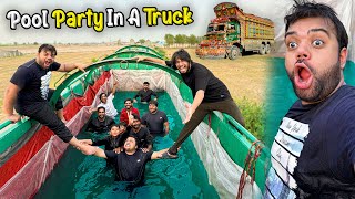 Pool Party In A Truck 🥳  Truck Ke Andar Swimming Pool Bana Diya 🚚 🌊  Crazy Amount Of Fun 😍 [upl. by Ammon]