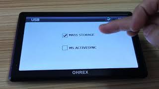 How to Change Computer Connection OHREX Sat Nav GPS Navigation [upl. by Ricketts]