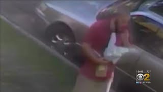 Man Catches Delivery Driver On Camera Eating His Food [upl. by Warga]