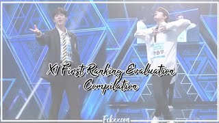 PRODUCE X 101  X1 First Ranking Evaluation Compilation  Audition [upl. by Dressel214]