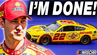 Joey Logano OFFICIALLY DONE after NEW Problems [upl. by Rraval]