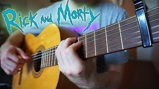 EVIL MORTY THEME  Rick And Morty fingerstyle classical guitar cover with Tabs [upl. by Karlin]