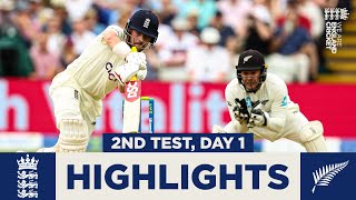 England v New Zealand  Day 1 Highlights  Fans Return to Edgbaston  2nd LV Insurance Test 2021 [upl. by Philips]