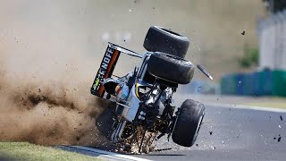 F1 Hungarian GP All Crashes 20072023 [upl. by Alroy]