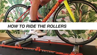 How to ride bike rollers for beginners [upl. by Nonnahc]