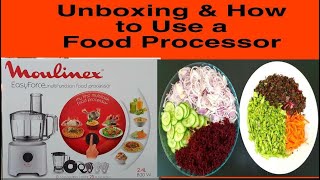 How To Use a Food Processor  Unboxing amp Functions  Tutorial [upl. by Ennasil847]