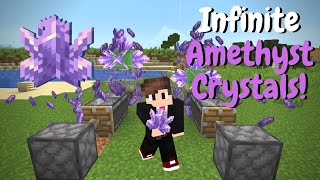 Infinite Amethyst Crystal Farm  Minecraft Tutorial 117 patched [upl. by Ruon]