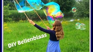 DIY Bellenblaas voor MEGA GROTE XXL bellen Aanrader [upl. by Ahsirk112]