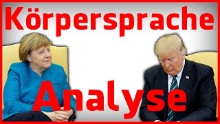 Angela Merkel bei Donald Trump  Körpersprache Analyse [upl. by Ongun]