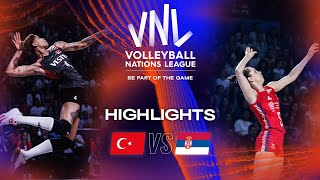 🇹🇷 TUR vs 🇷🇸 SRB  Highlights Week 1  Womens VNL 2023 [upl. by Noved]