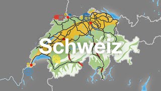 Schweiz  Überblick in Karten [upl. by Kellyn]