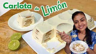 COMO HACER CARLOTA DE LIMÓN CON GALLETAS MARÍAS [upl. by Noicpesnoc]