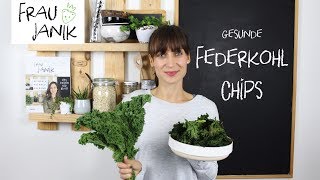 FEDERKOHLCHIPS  Gemüsechips selber machen 🌿 [upl. by Arahk]